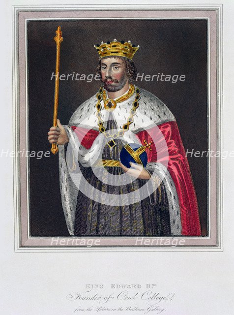 'King Edward II, Founder of Oriel College', 19th century. Artist: Unknown