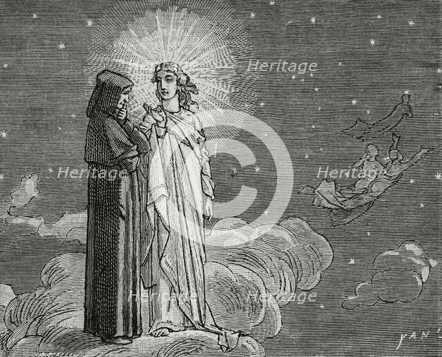 The Divine Comedy, (1307-1321): The Paradise, 1888. Creator: Jean Edouard Dargent.