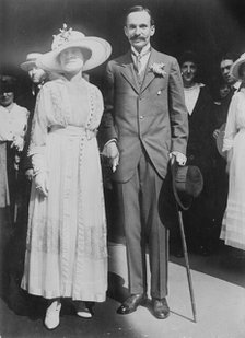 Kingdon Gould & wife, between c1915 and c1920. Creator: Bain News Service.