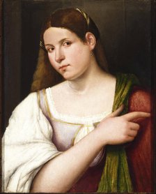 Portrait of a Young Woman . Creator: Cariani, Giovanni (ca. 1485-1547).