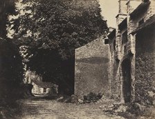 Gateway to Borwick Hall, Lancashire, 1855. Creator: Rev. John Richardson Major (British, 1821-1871).