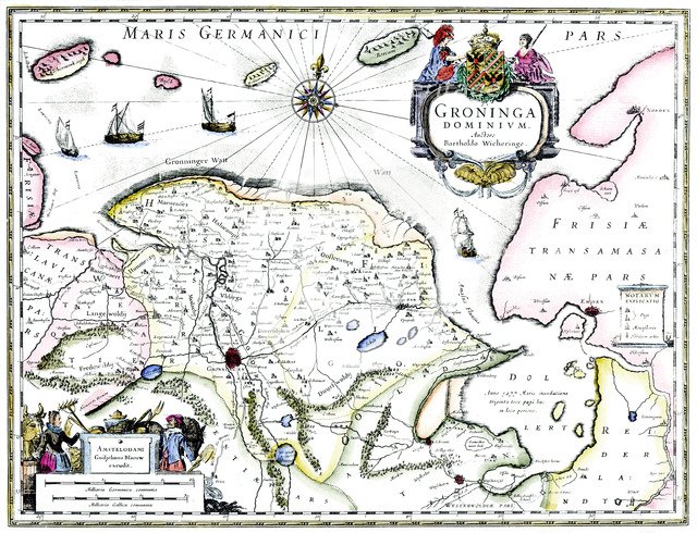 Map of Groningen, Netherlands, 17th century Artist: Unknown
