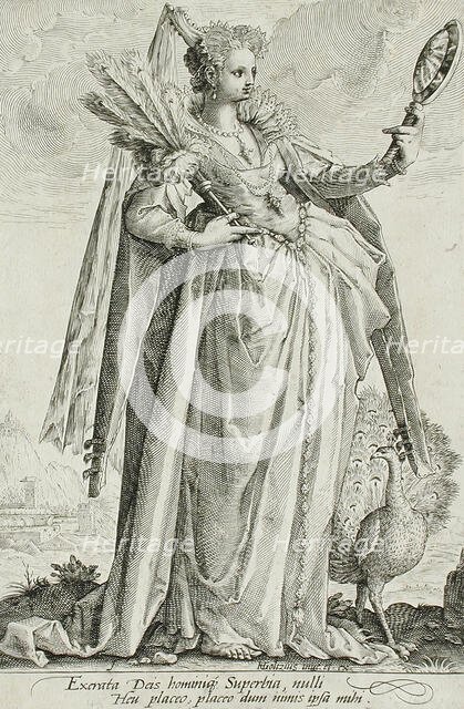 Pride, c1587. Creator: Jacob Matham.