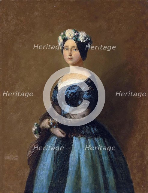 Princess Augusta of Saxe-Weimar-Eisenach (1811-1890), Queen of Prussia, 1846.
