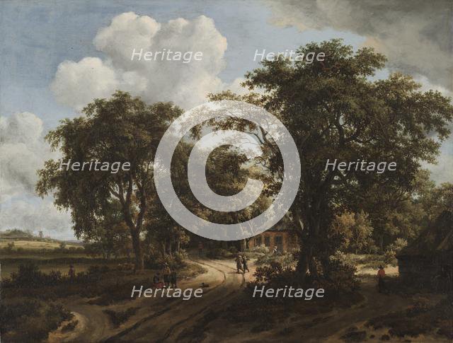 A Cottage in the Woods, c. 1662. Creator: Meindert Hobbema (Dutch, 1638-1709).