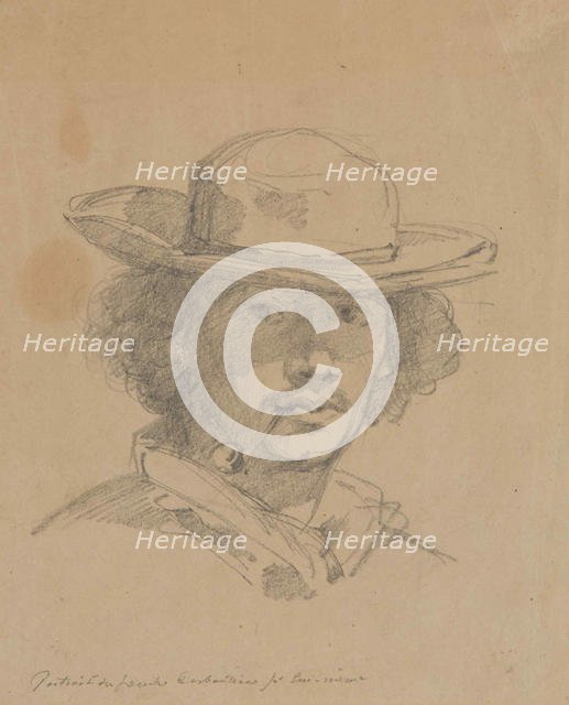 Self-Portrait. Creator: Desboutin, Marcellin Gilbert (1823-1902).