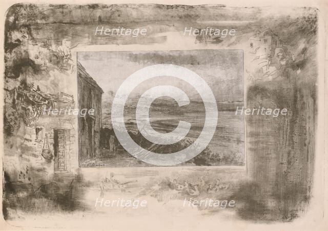 Chaumière de pêcheur (Fisherman's Cottage), 1892. Creator: Felix Hilaire Buhot.