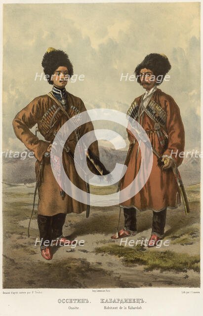Ossetin. Kabardian, 1862. Creator: Frants Taikhel.