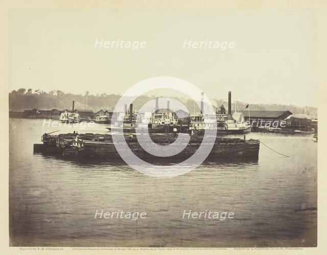 Evacuation of Aquia Creek, June 1863. Creator: Alexander Gardner.