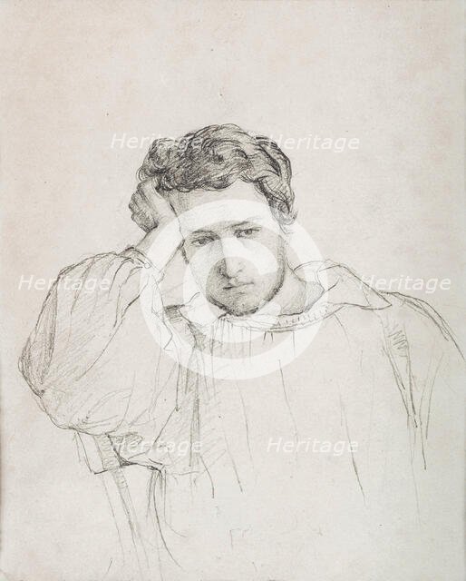 Self-portrait, c1834. Creator: Janmot, Louis (1814-1892).