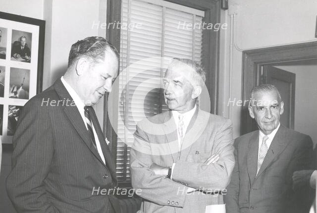 Final meeting of National Advisory Committee for Aeronautics, USA, August 21, 1958. Creator: NASA.