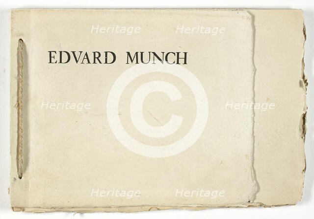 Text, from Meier-Graefe portfolio, published 1895. Creator: Edvard Munch.