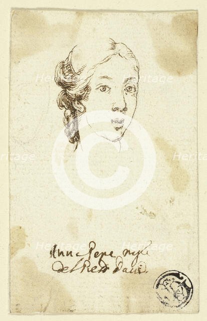 Female Portrait Head, n.d. Creator: Stefano della Bella.