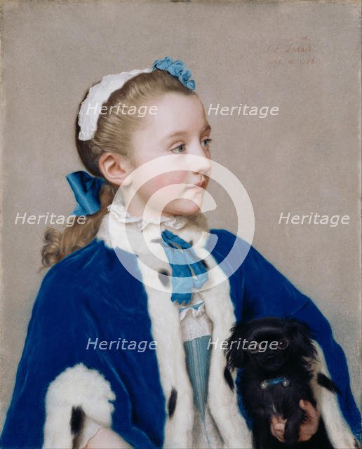 Maria Frederike van Reede-Athlone at Seven, 1755-1756. Artist: Liotard, Jean-Étienne (1702-1789)
