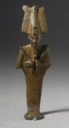Standing Osiris Figure with Crook and Flail, Late Period-Roman Period (711 BCE-150 CE). Creator: Unknown.