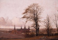 Autumn Landscape. Frederiksborg Castle in the Middle Distance, 1837-1838. Artist: Købke, Christen Schiellerup (1810-1848)