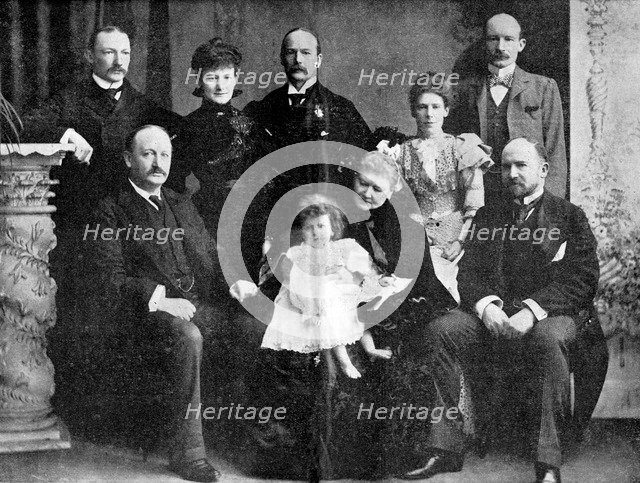 Colonel Robert Baden-Powell and his mother, sister and four brothers, 1900. Creator: Unknown.