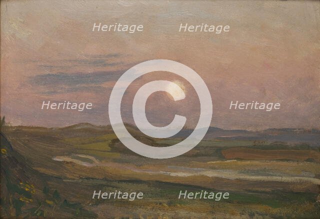 Moonrise over Krzemionki, 1902. Creator: Jan Stanislawski.