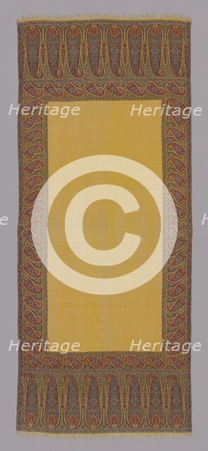 Shawl, India, 1825/35. Creator: Unknown.