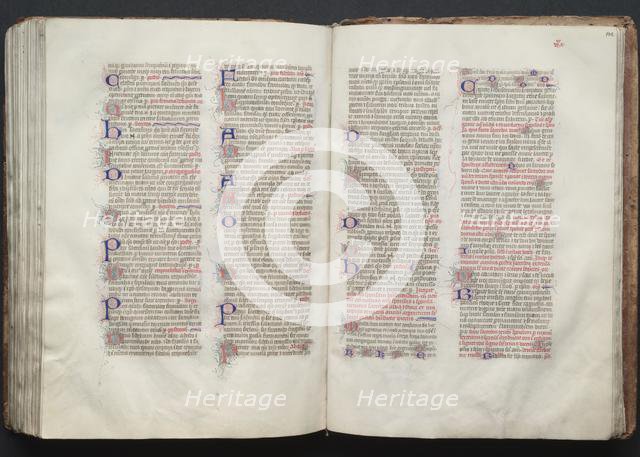 The Gotha Missal: Fol. 141v, Text, c. 1375. Creator: Master of the Boqueteaux (French); Workshop, and.
