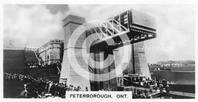 The Peterborough Lift Lock, Ontario, Canada, c1920s. Artist: Unknown