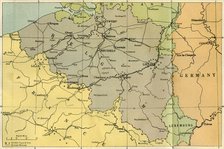 'A General Map of Belgium, Indicating the Fortified Towns', 1919. Creator: London Geographical Institute.