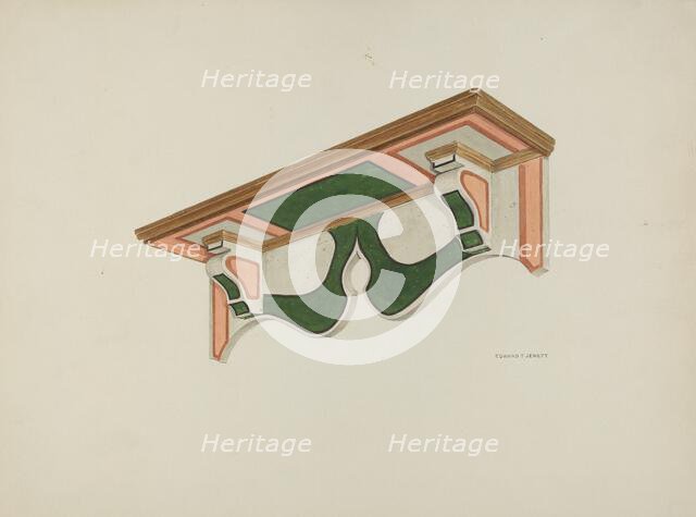 Wall Bracket, (Ecclesiastical), 1939. Creator: Edward Jewett.