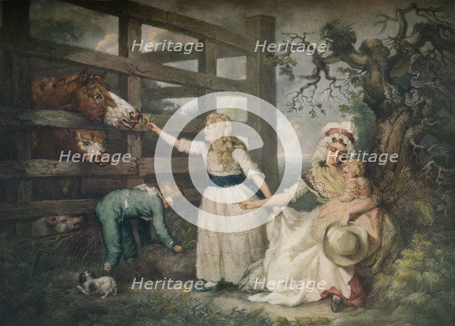 Compassionate Children, c1793, (1916). Artist: William Ward