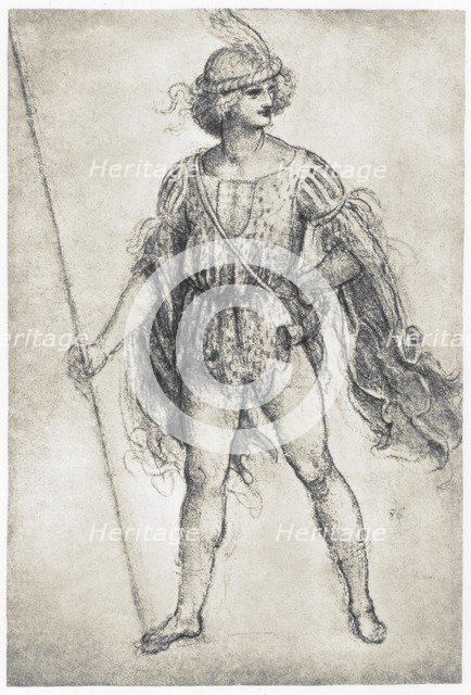 'Youth in a Masquerade Costume', 1506-1507. Artist: Leonardo da Vinci