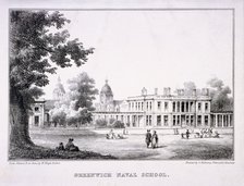 The Royal Hospital School, Greenwich, London, c1830. Artist: W Bligh Barker