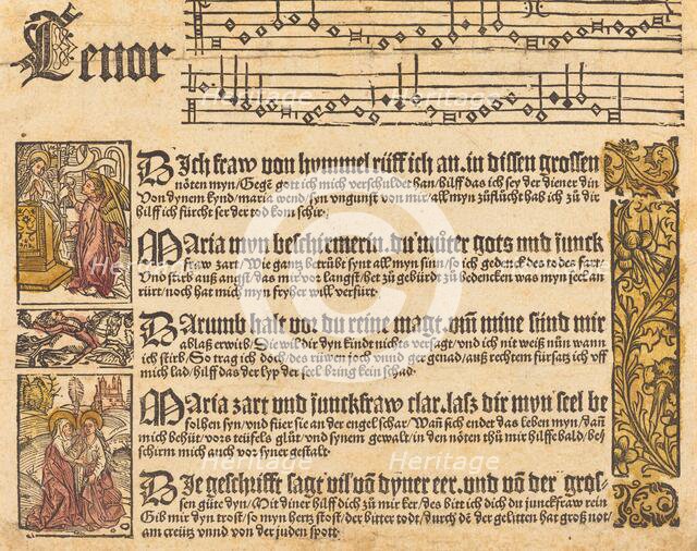 Song to the Virgin, c. 1500. Creator: Unknown.