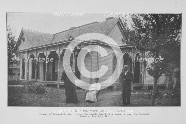 Dr. T.H. Mack, wife and daughter; Pastor of Second Baptist Church for nearly twenty-five...Ky., 1907 Creator: Unknown.