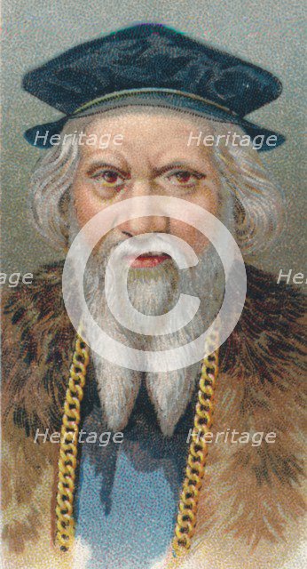 Sebastian Cabot (c.1474 – c.1557), English born, Italian explorer, 1924. Artist: Unknown