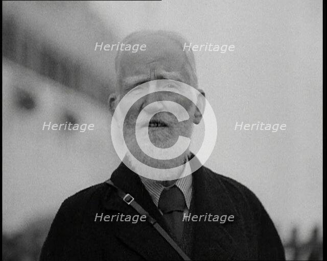 George Bernard Shaw Talking to the Camera, 1930s. Creator: British Pathe Ltd.