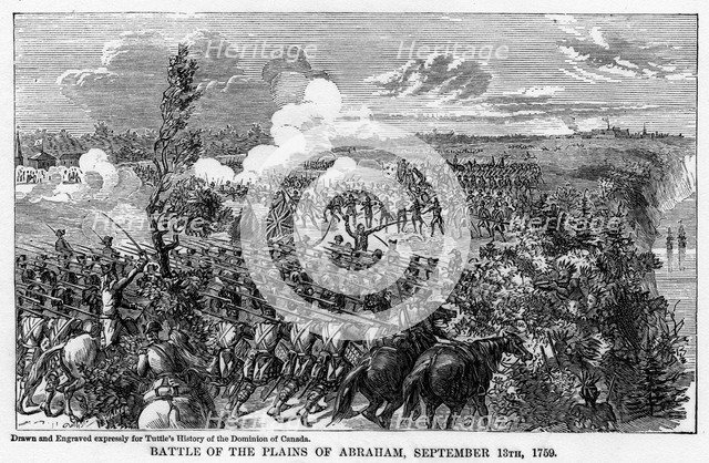 'Battle of the Plains of Abraham, September 13th, 1759', (1877). Artist: Unknown