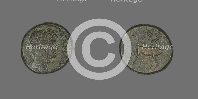 Coin Depicting Emperor Hadrian, 117-138. Creator: Unknown.