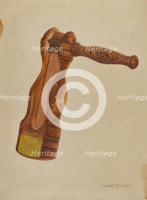 Watchman's Rattle, c. 1937. Creator: Richard Whitaker.