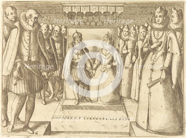 Meeting of Margaret of Austria and Philip III, 1612. Creator: Jacques Callot.