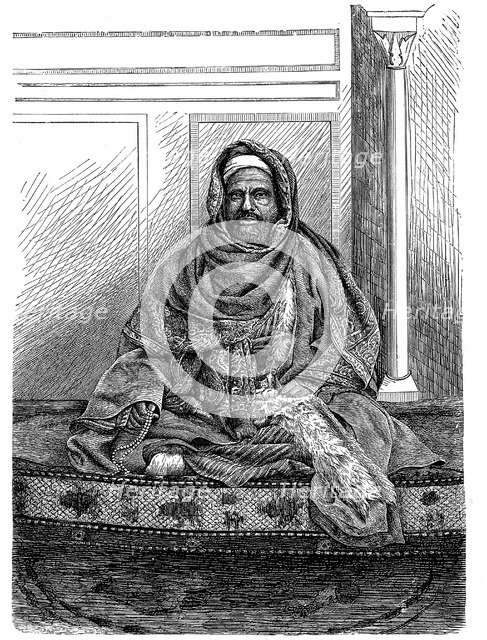 A Qadi, Islamic judge, Khartoum, Sudan, late 19th century. Artist: Unknown