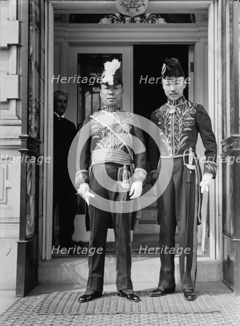 Kai Fu Shah, E.E. and M.P. from China, left, with Yuan, 1st Sec. of Leg, 1917.  Creator: Harris & Ewing.