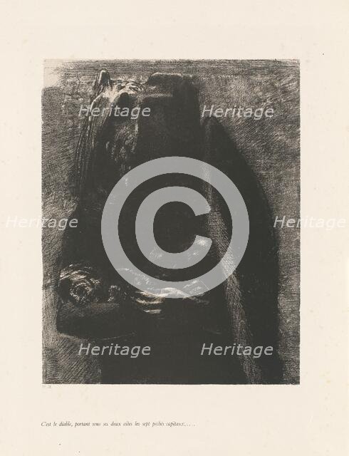 C'est le Diable, 1888. Creator: Odilon Redon.