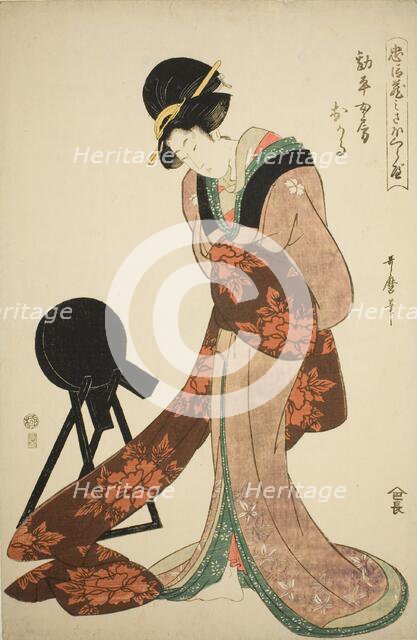 Kanpei's Wife Okaru, Japan, 1806. Creator: Kitagawa Utamaro.