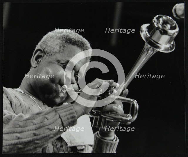 Dizzy Gillespie performing with the Royal Philharmonic Orchestra, Royal Festival Hall, London, 1985. Artist: Denis Williams