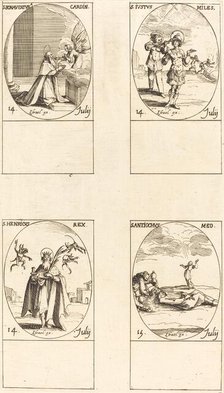 St. Bonaventura; St. Justus; St. Henry, Emperor; St. Antiochus. Creator: Jacques Callot.