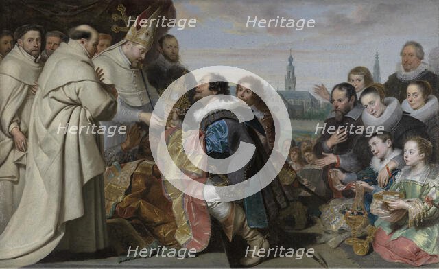 The Restitution of the Church Treasures to Saint Norbert after the Defeat of the Heretic..., 1630. Creator: Cornelis de Vos.