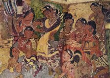 'Wall painting from the Caves of Ajanta', c480. Artist: Unknown.