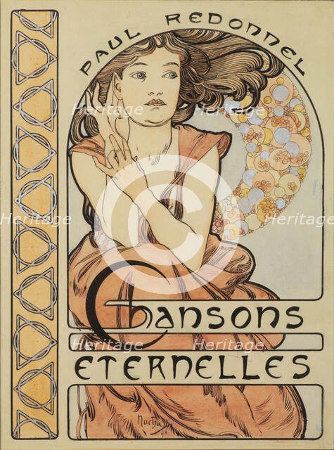 Les Chansons Éternelles by Paul Redonnel, 1898. Creator: Mucha, Alfons Marie (1860-1939).