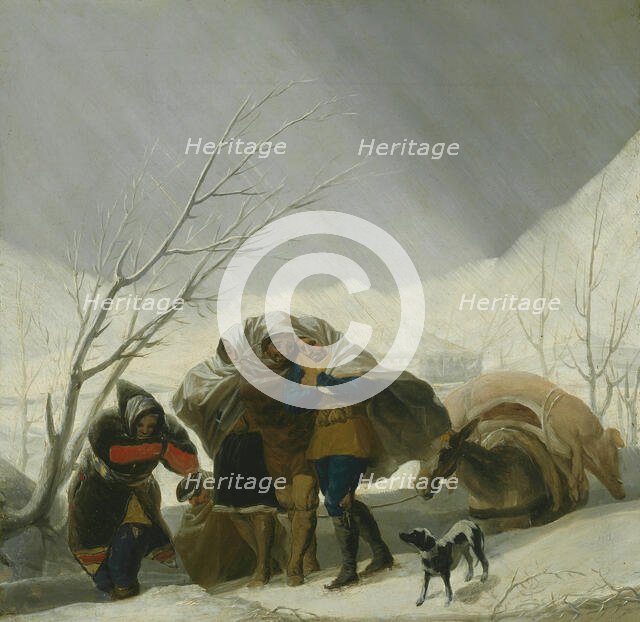 Winter Scene, c. 1786. Creator: Francisco Goya.