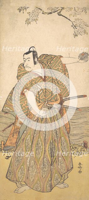 The Fifth Ichikawa Danjuro as a Samurai, ca. 1780-85. Creator: Katsukawa Shunko.