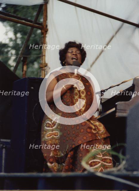 Sarah Vaughan, Knebworth, Capital Radio Jazz Festival, 1981. Creator: Brian Foskett.